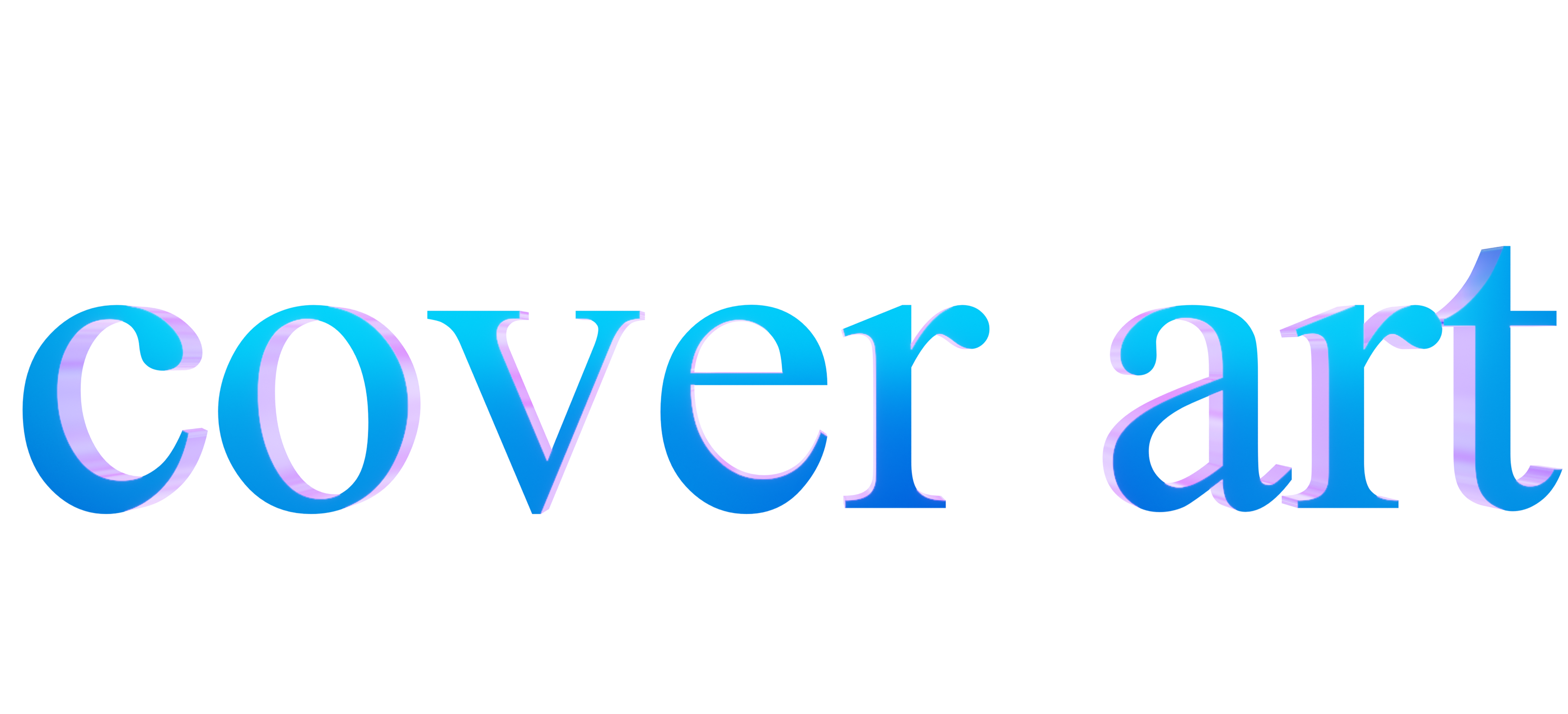 cover art title in 3d design